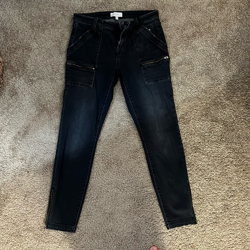 Joie Black Cargo Skinny Jeans Size 28